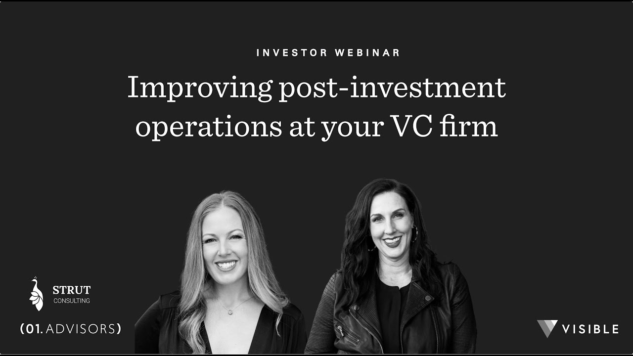 Improving post-investment operations at your VC firm