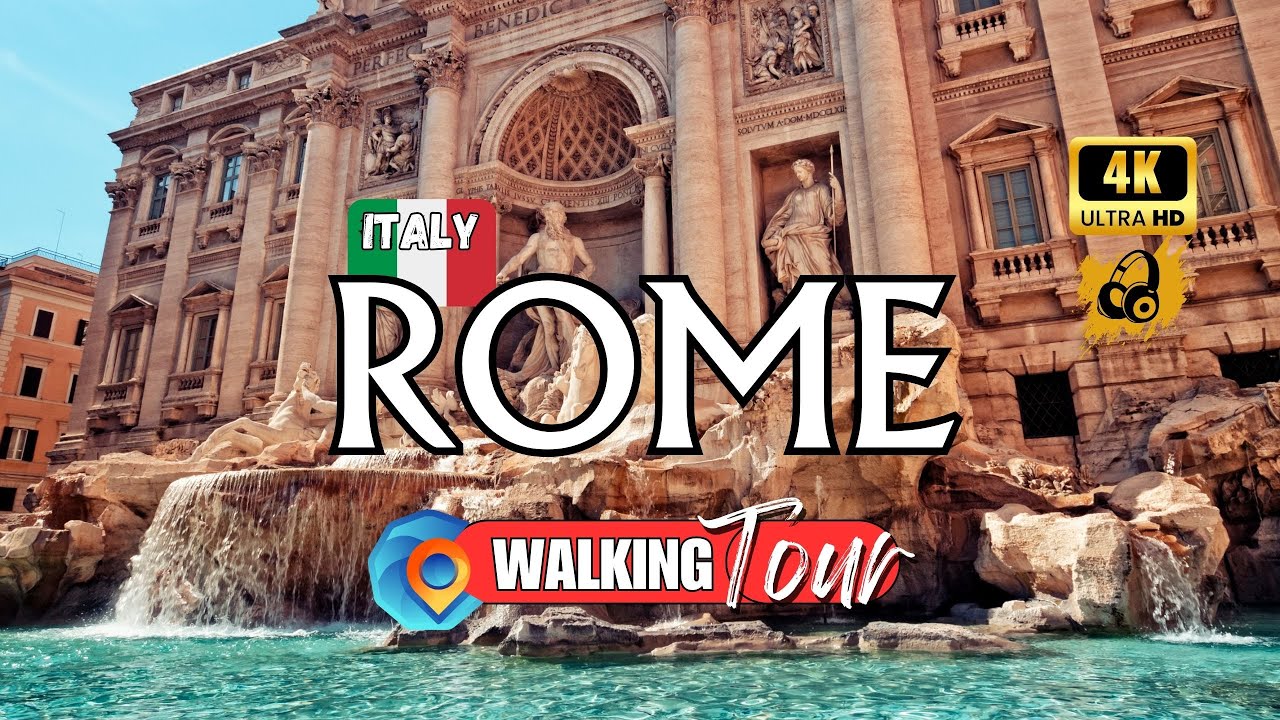 Discovering Rome [Latium, Italy 🇮🇹] Walking Tour 4K | Spanish Square to Colosseum