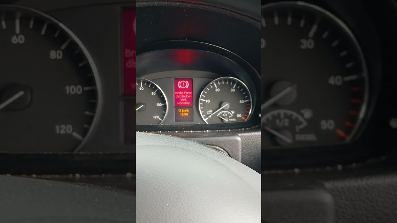 Brake force distribution Error on Mercedes Sprinter 2014