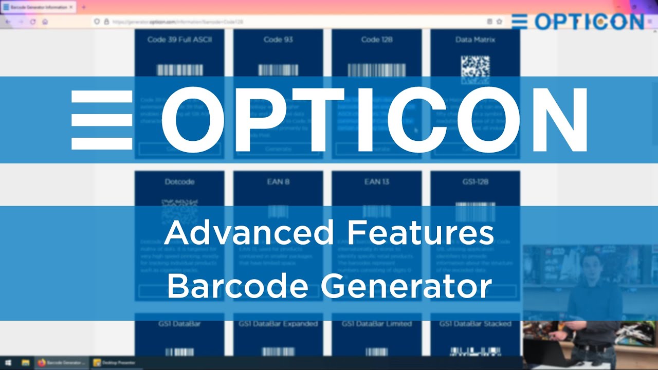 Barcode generator advanced features