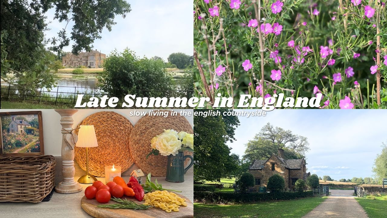 Slow Living in English Countryside | Farmer’s Market, Castle Walk & Cozy Cooking 🍅🌿