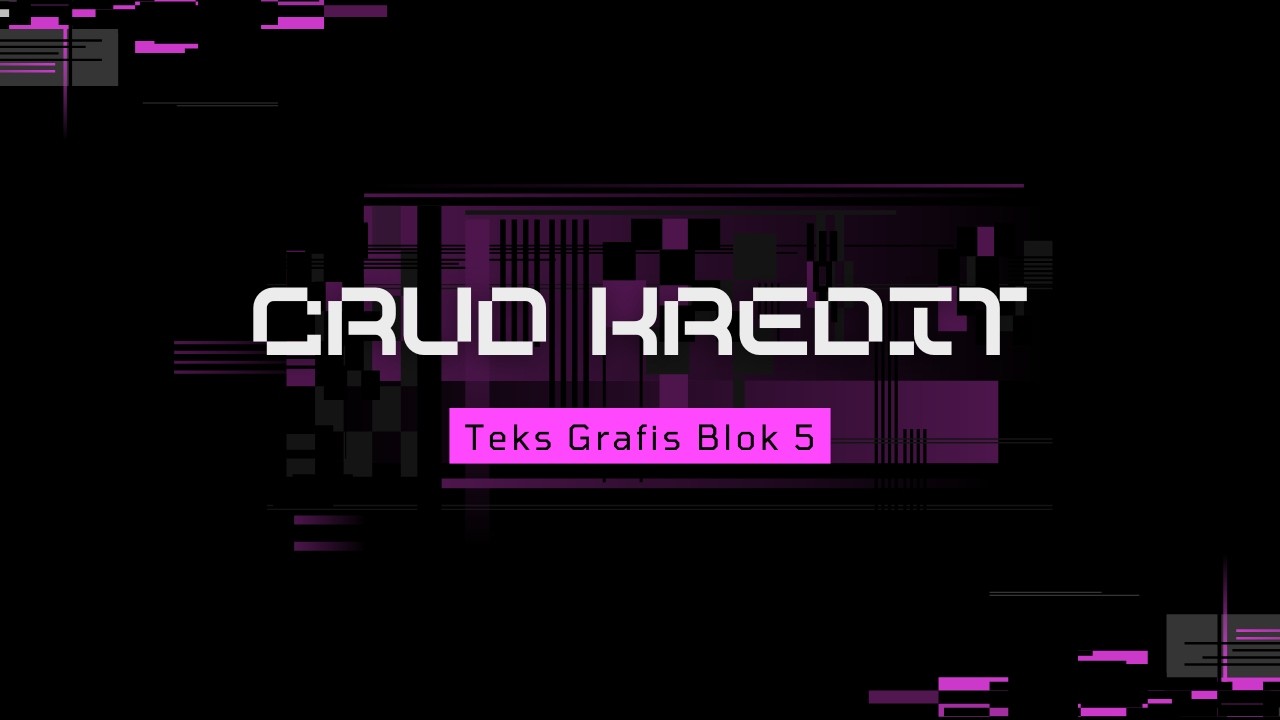 Crud Kredit - NetBeans
