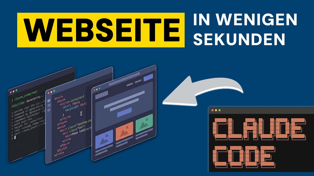 Schöne Website mit Claude Code bauen - So geht's!