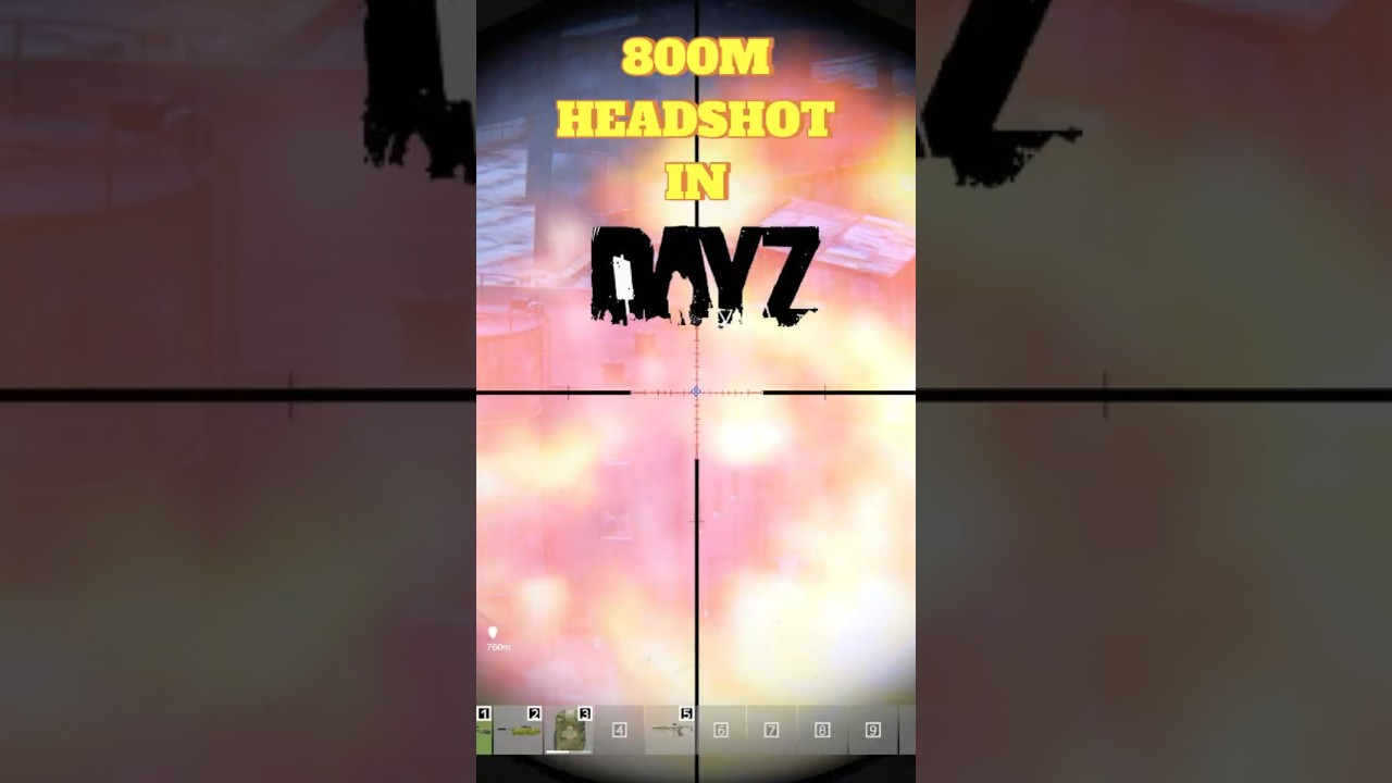 800M Headshot on DownBad DAYZ Server