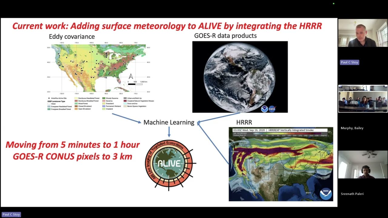 Paul Stoy Bridging the link between flux towers and models to enable upscaling