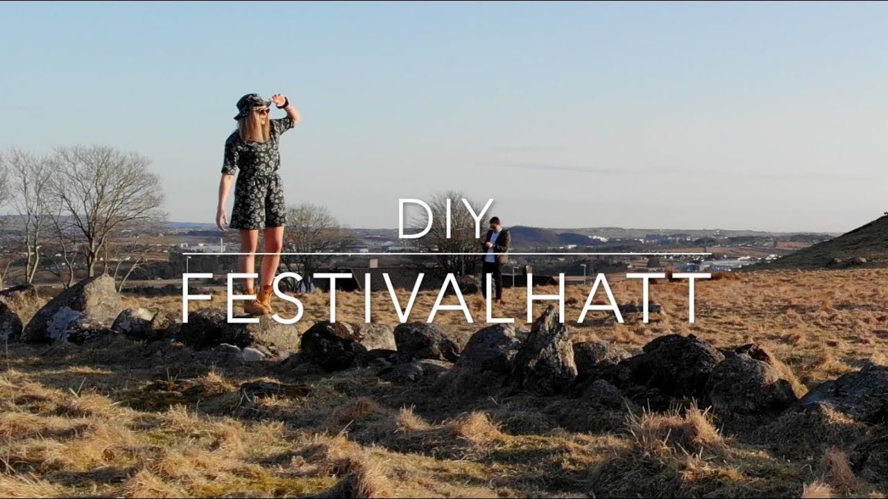 DIY festivalhatt (bøttehatt/solhatt)