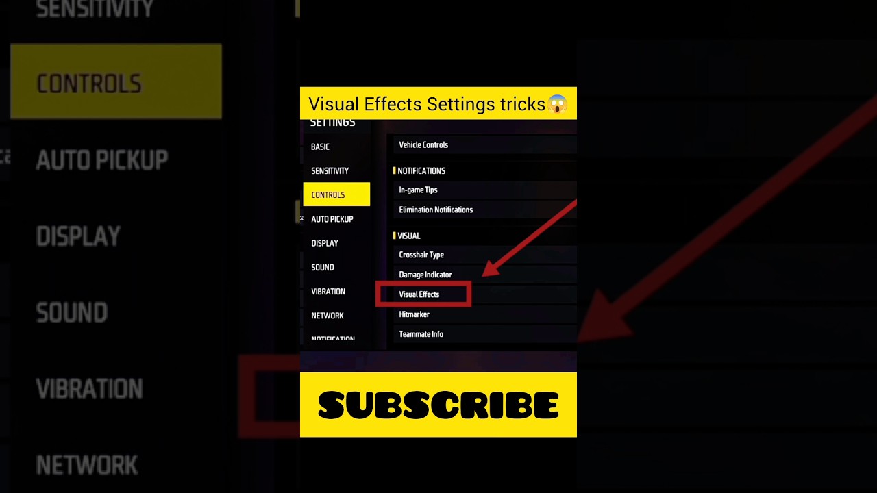 How to restore visual effects settings in Free Fire. #freefiretricks #visualeffects #viral_shorts.