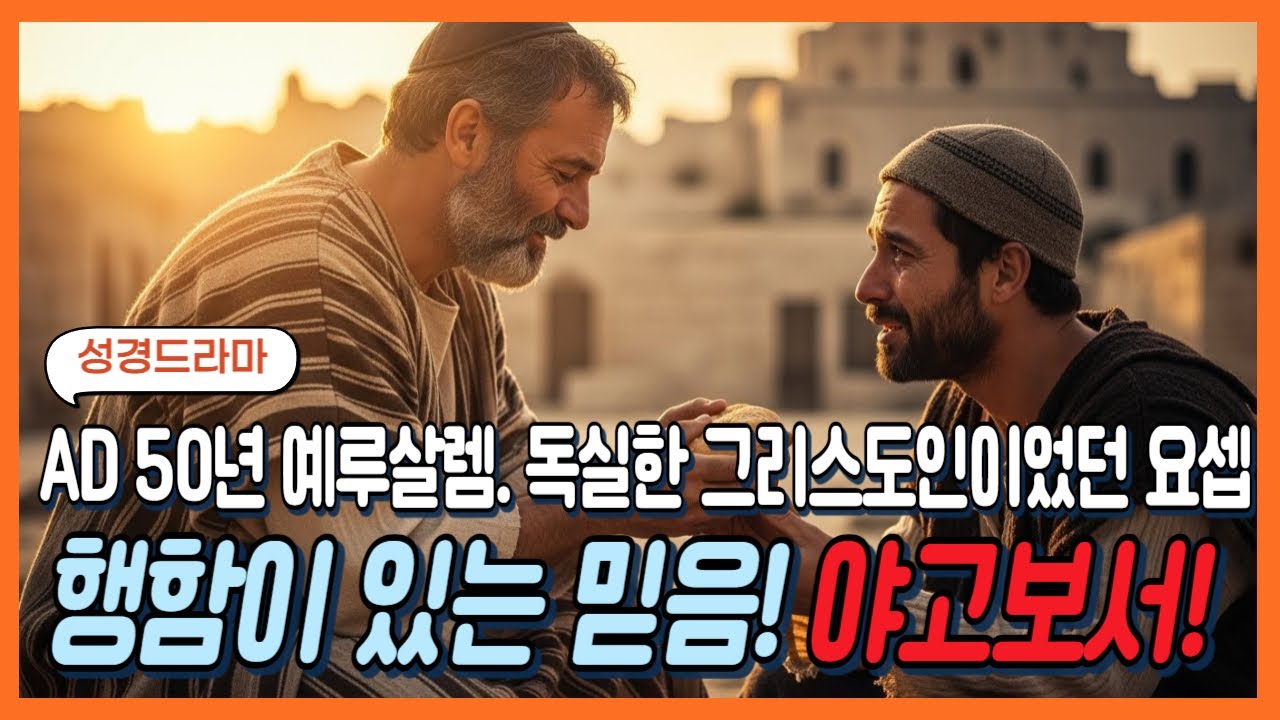 행함이 없는 믿음은 죽은 것이다. #성경드라마 #바이블시선 #시니어성경 #행함이있는믿음 #야고보서 #성경이야기 #초대교회 #야고보장로