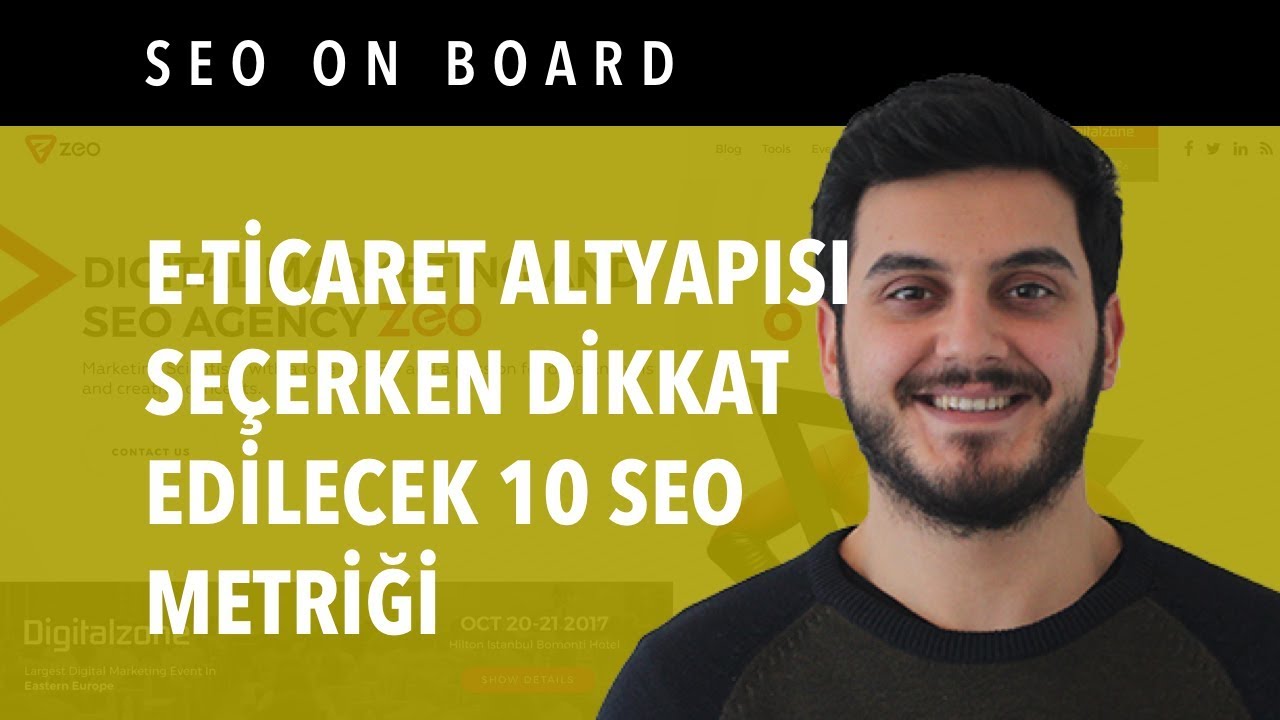 E-ticaret Altyapısı Seçerken Dikkat Edilecek 10 SEO Metriği - Tevfik Mert Azizoğlu