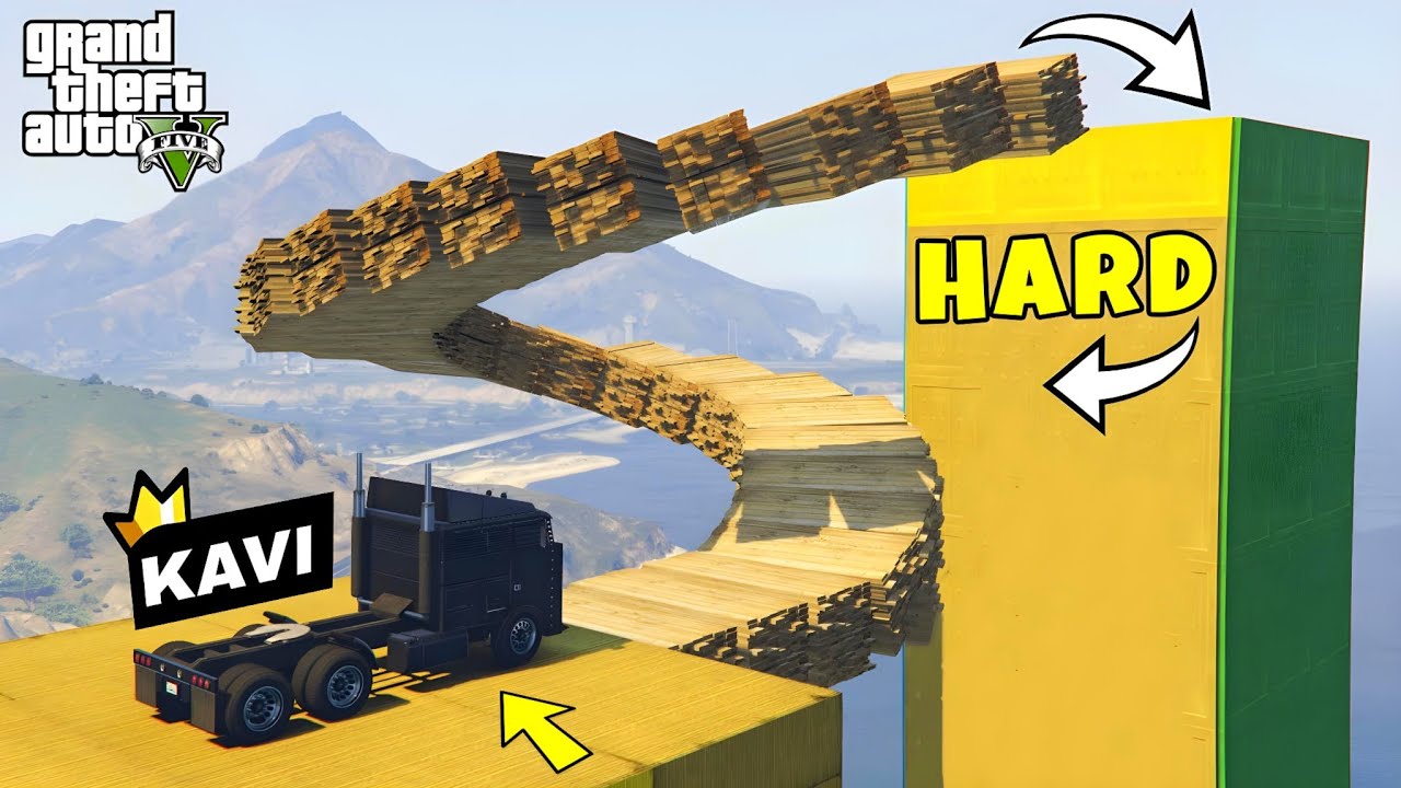 Only Kavi Can Handle This Biggest Truck Parkour in GTA 5
