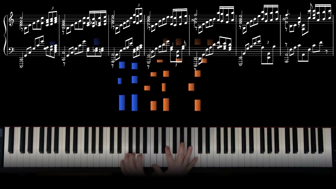 Sergei Rachmaninoff - Rhapsody on a Theme of Paganini (var.18) - easier arrangement