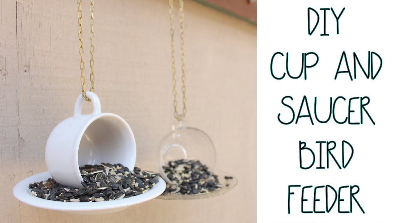☕️DIY Cup and Saucer Bird Feeder ☕️ Upcycle Project : Thrift Store Items