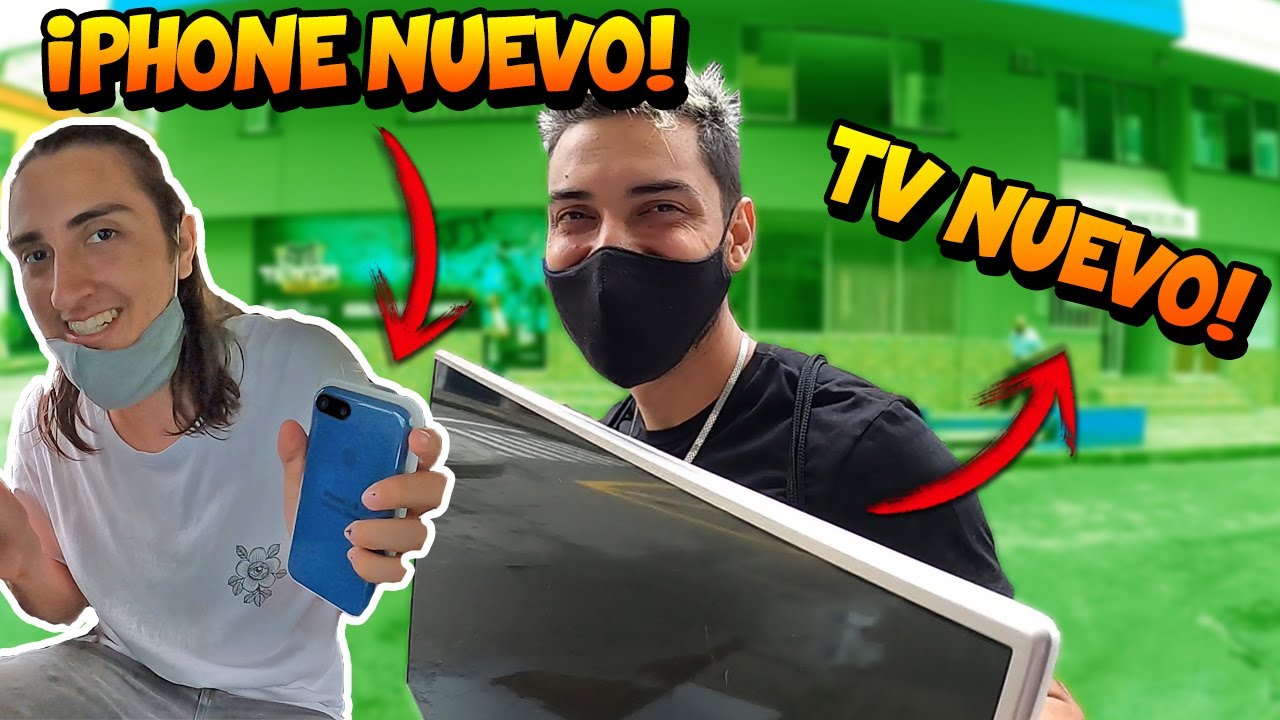 LE COMPRO UN IPHONE A MI AMIGO Y ARREGLAN MI TV - TATTO VLOGS