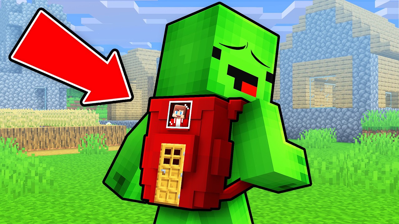 JJ Hide inside Mikey’s Backpack in Minecraft (Maizen)