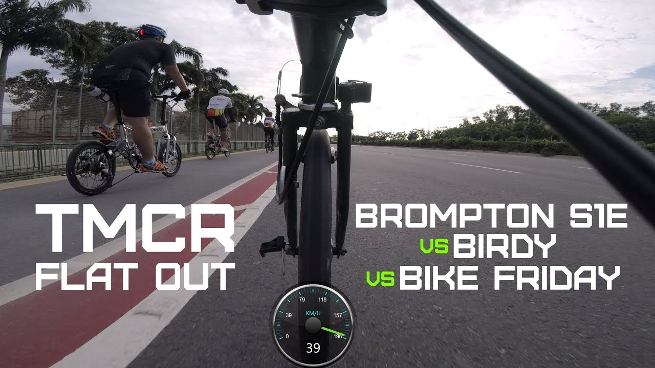 20170909   Single Speed Brompton vs Birdy vs Bike Friday @ TMCR (Singapore)