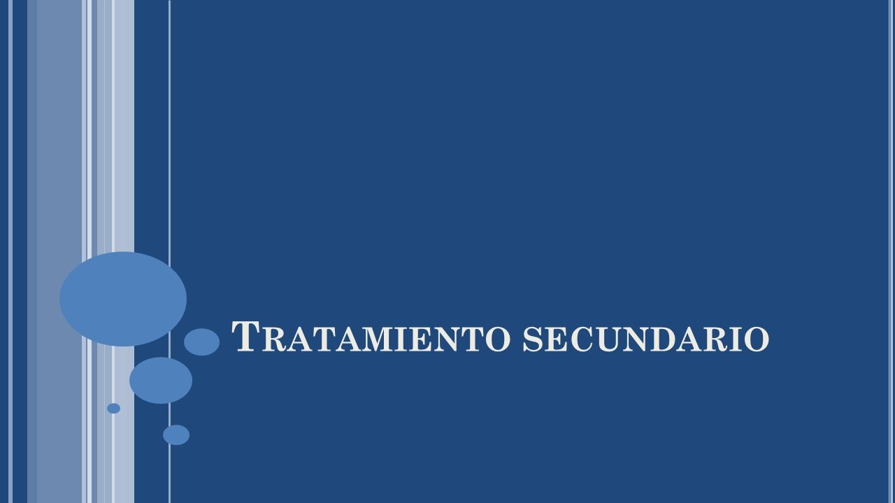 Fundamentos tratamiento secundario