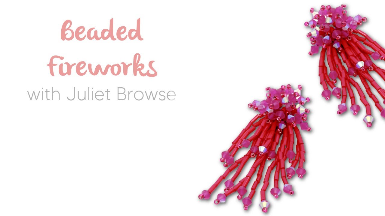 🎆Beaded Fireworks Earrings & Brooches with Juliet Browse