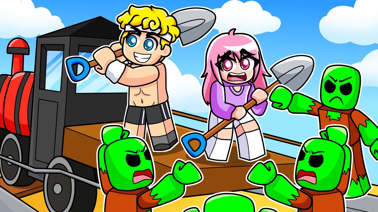 ¡SOBREVIVIMOS al APOCALIPSIS ZOMBIE en DEAD RAILS! en ROBLOX RIELES MUERTOS