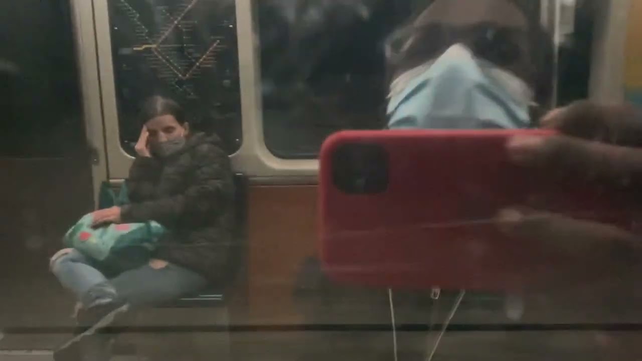Montreal metro ride on the green line from Pie-ix to Cadillac