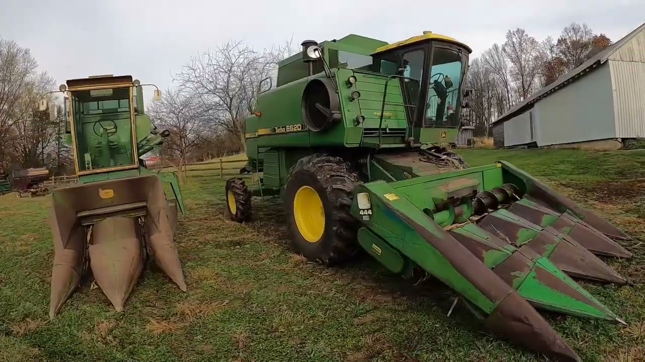 John Deere 6620 работает на кукурузе 2024 года