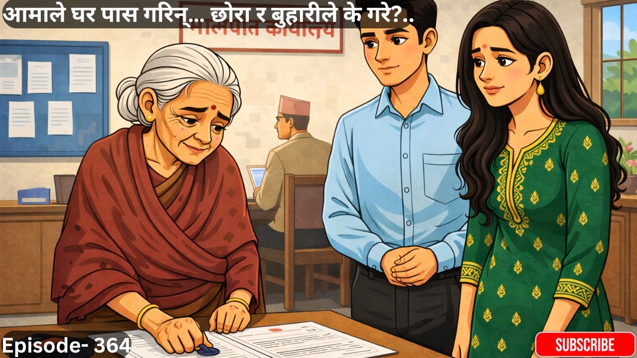 आमाले घर पास गरिन्..छोरा र बुहारीले के गरे?..Episode- 364 #sasubuhari #ammachhora #storytime