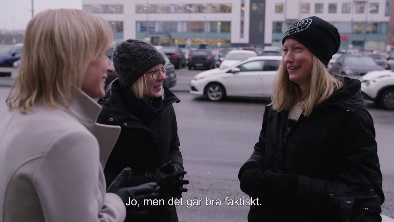 Vintercykling i V&auml;rtahamnen