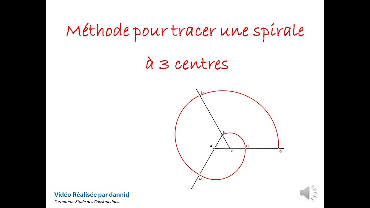 Tracer d'une spirale à 3 centres