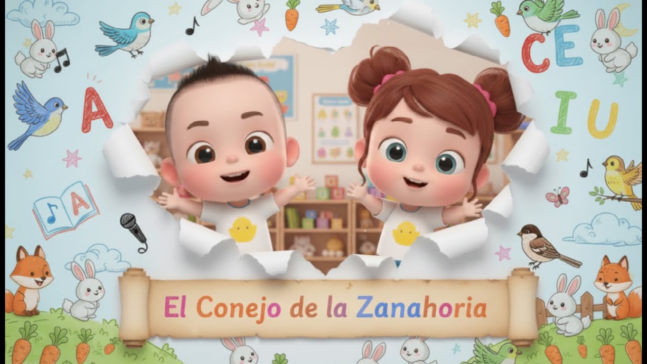 El Conejo de la Zanahoria - PARK Canciones Infantiles 🎶 | Música 3D de Animales para Niños