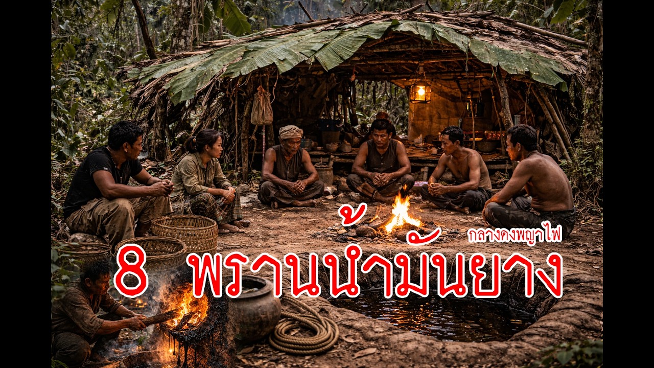 เรื่องเล่าผจญไพรกลางดงพญาไฟ  พรานคำปันและพวกขุดโพรงเผาน้ำมันยาง เจอกับเสือ ช้าง สิ่งลี้ลับและความโลภ