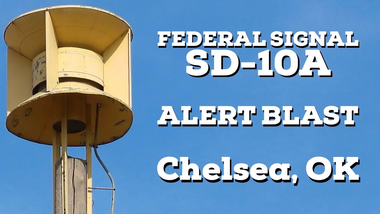 Federal Signal SD-10A | Alert Blast | Chelsea, Oklahoma | 3/3/26