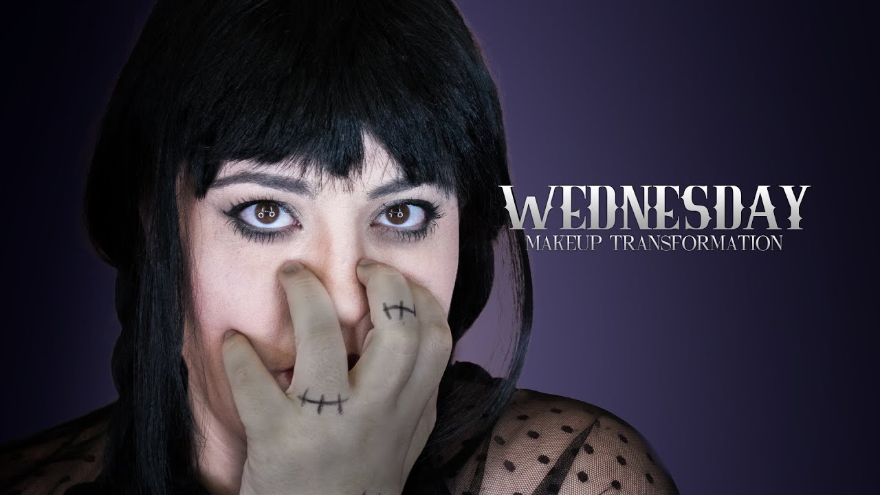 Wednesday Addams Makeup Transformation