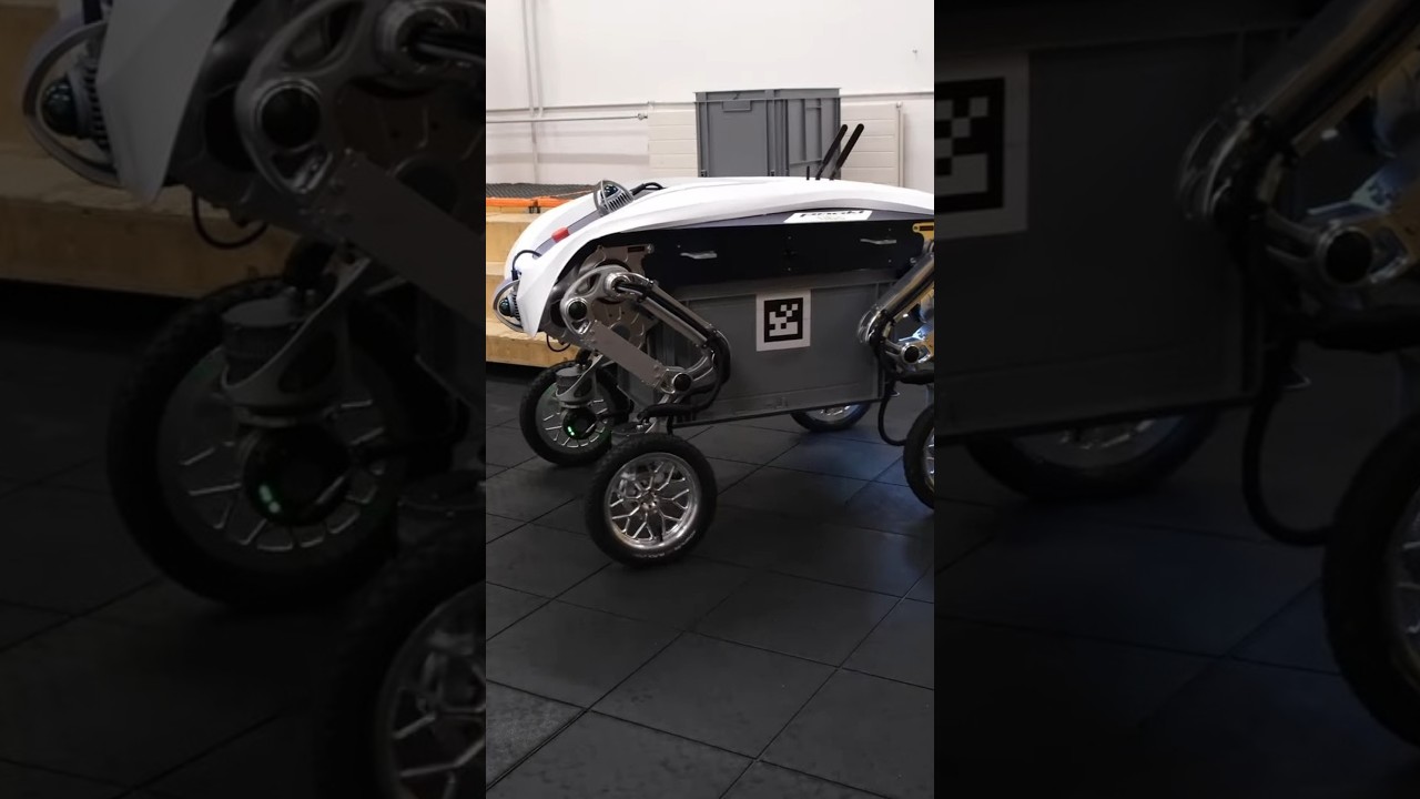 Этот робот на колесах использует ноги, чтобы покорять бездорожье! 🤯