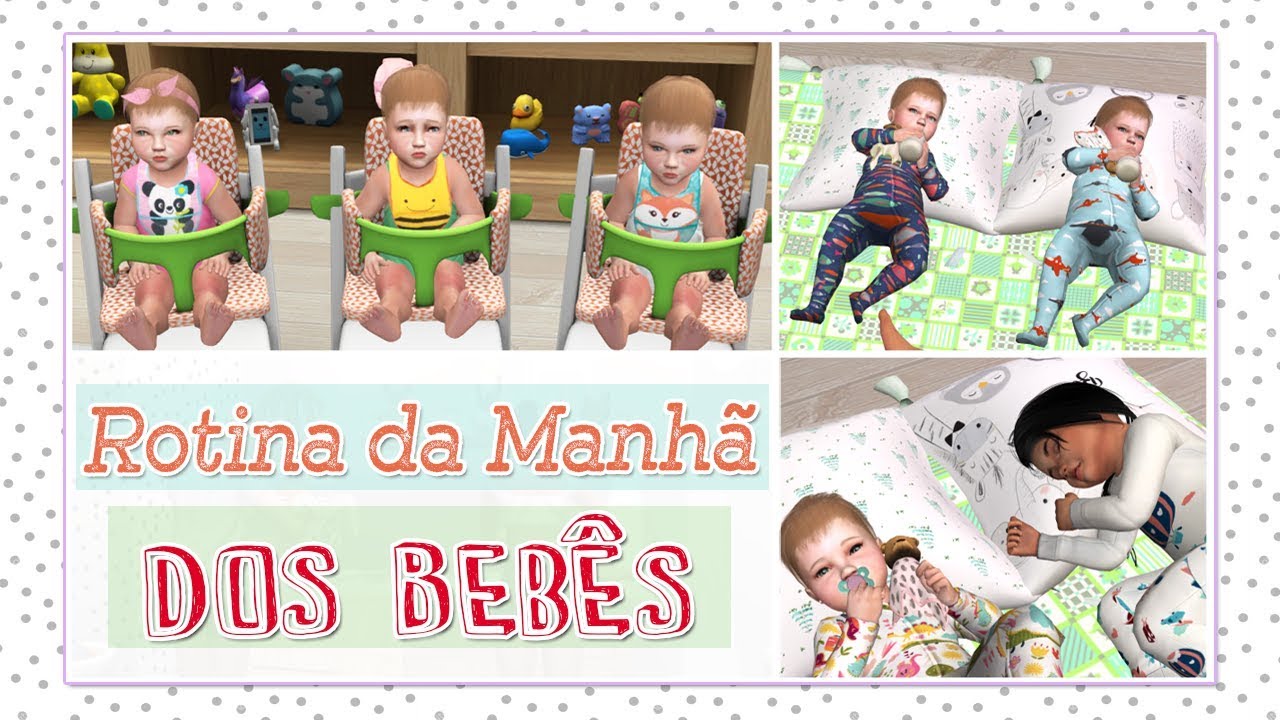 ROTINA DA MANHÃ DOS BEBÊS | THE SIMS 4