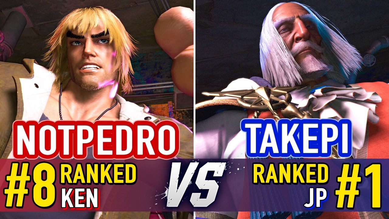 SF6 🤜 NOTPEDRO (#8 Ranked Ken) vs TAKEPI (#1 Ranked JP) 🤛 SF6 High Level Gameplay