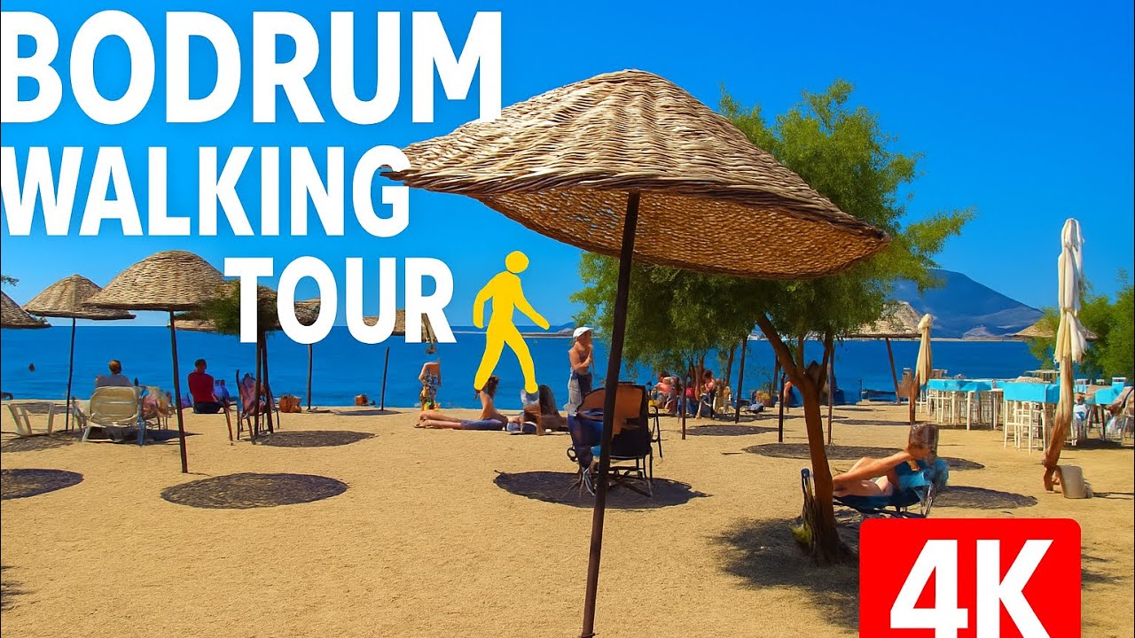 Bodrum Walking Tour | Relaxing Turgutreis Seaside Walk in 4K