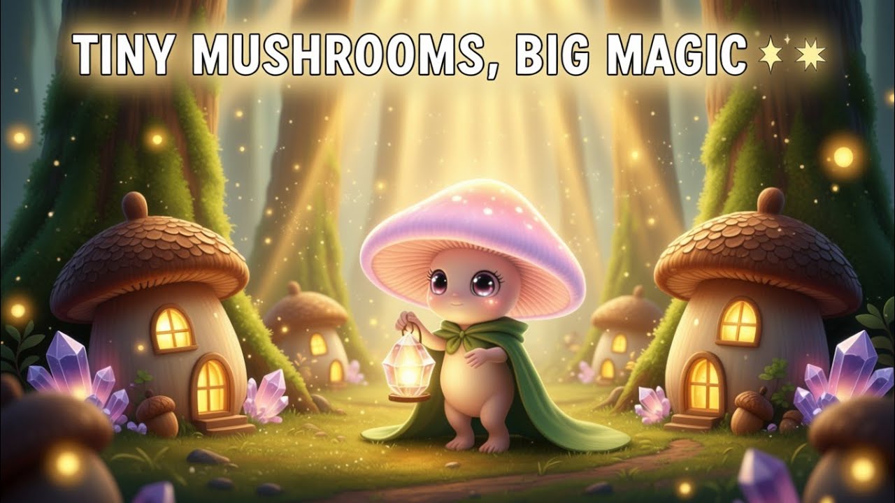 When Mushrooms Build Houses of Light 🍄 | Cinematic Fairy World