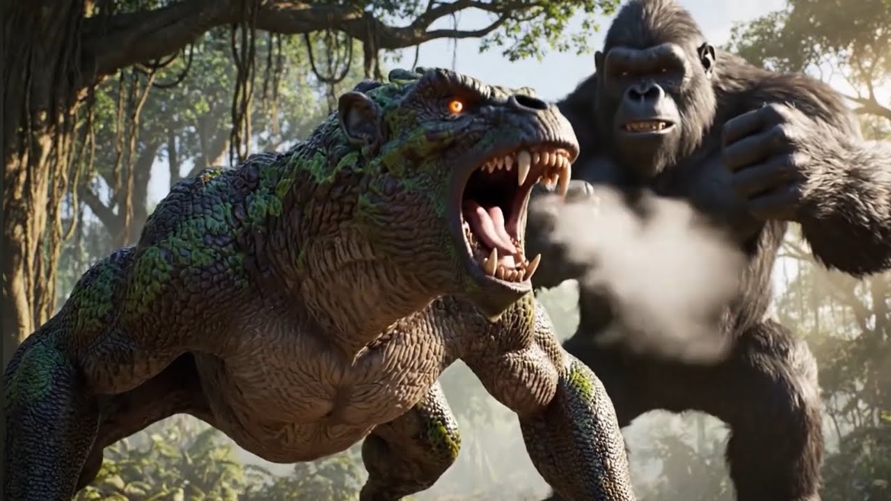 King Kong Faces a Perfectly Camouflaged Jungle Nightmare