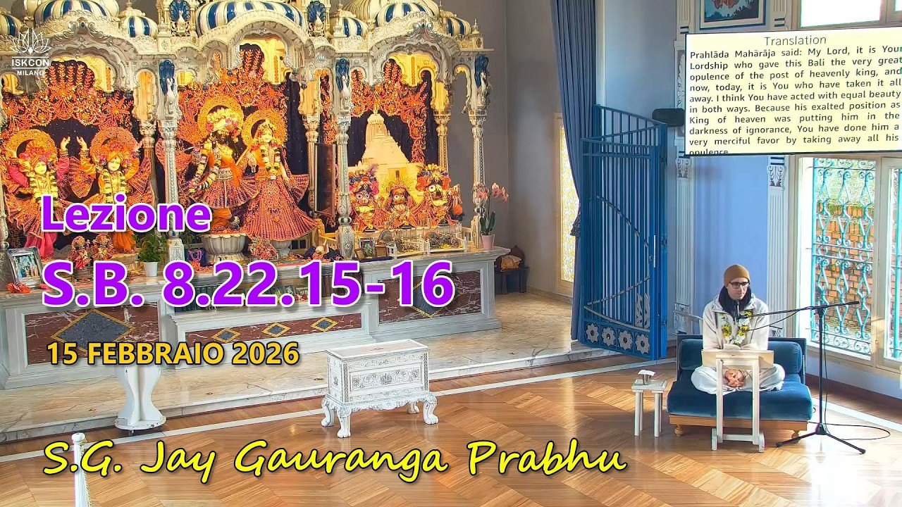 Lezione S.B. 8.22.15-16 - S.G. .Jay Gauranga Prabhu - [15/02/2026]