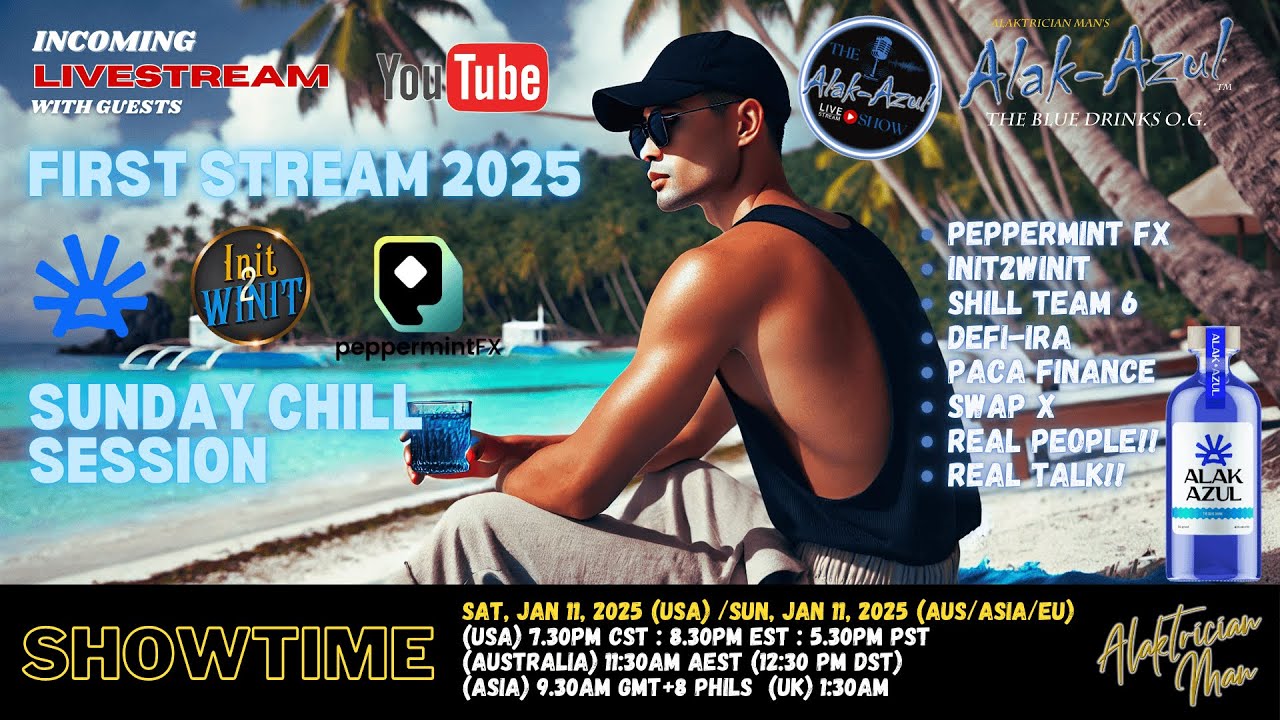 The Alak-Azul Show! First of 2025 #PEPPERMINTFX #SWAPX #ALAK_AZUL #PACA_FINANCE #INIT2WINIT