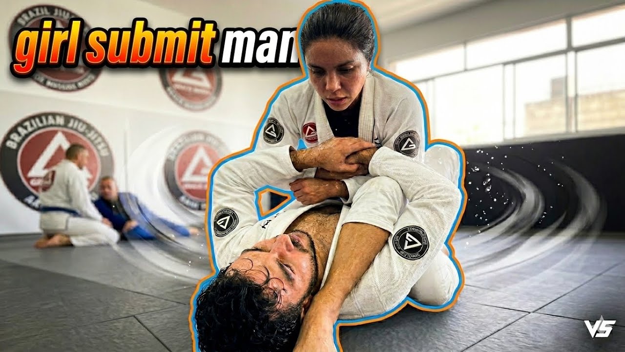Girl TAPS out guy in Jiu Jitsu