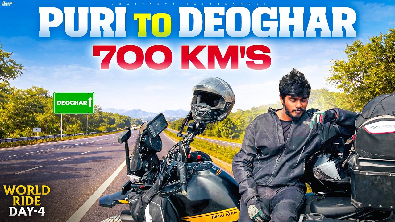 World ride Day-4 in india Puri to Deoghar 