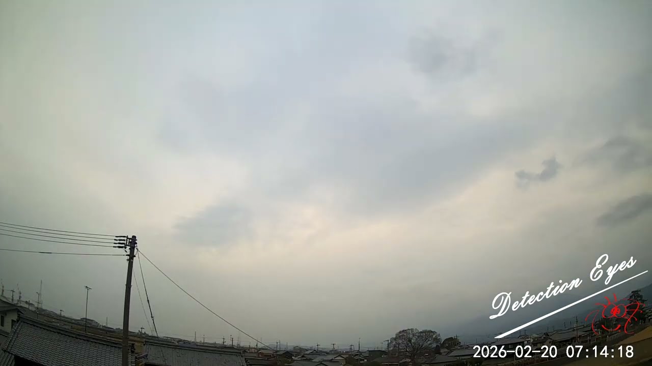 2026/02/20/ 04:45-07:45 寒いね #雲ラプス BGM: スパークル RADWINPS #タイムラプス動画  #ATOMCam