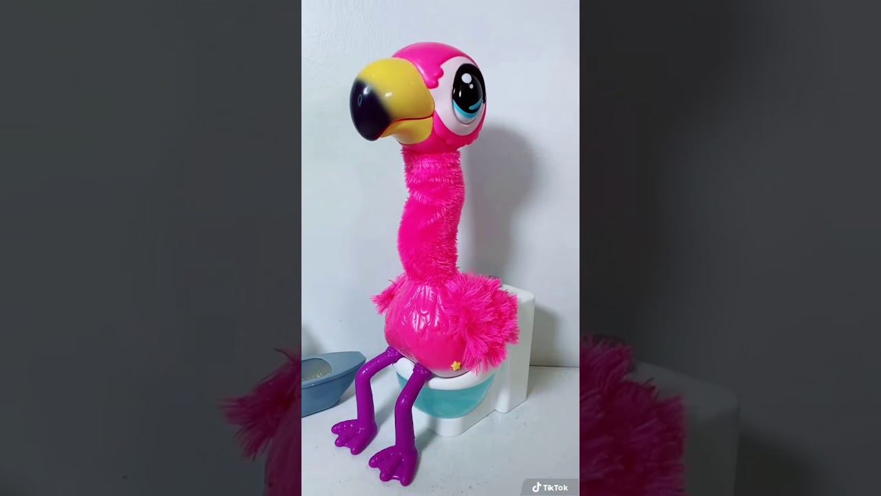 Gotta Go Flamingo Pooping on a Toilet #shorts