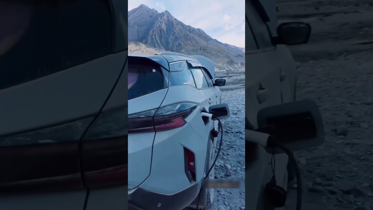 Tata Harrier ev car charge over #shorts