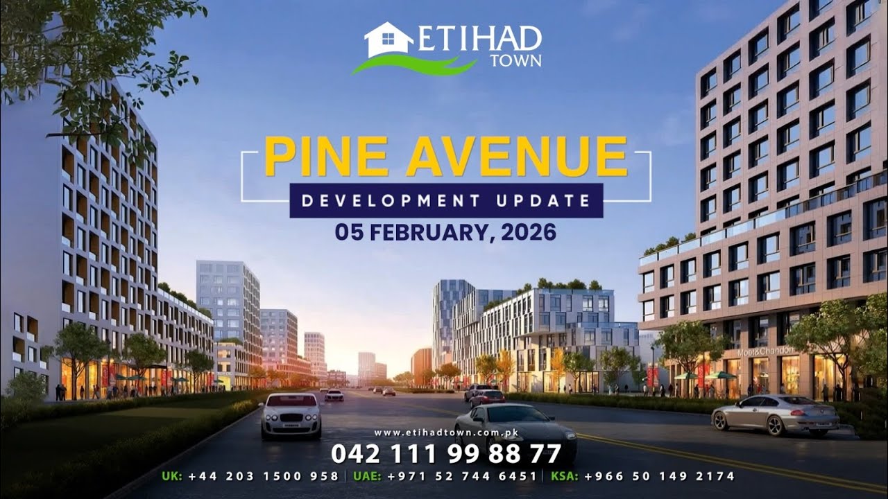 Development work of Pine Avenue Road connecting Etihad Town Phase - II & Phase III | Jan 27, 2026