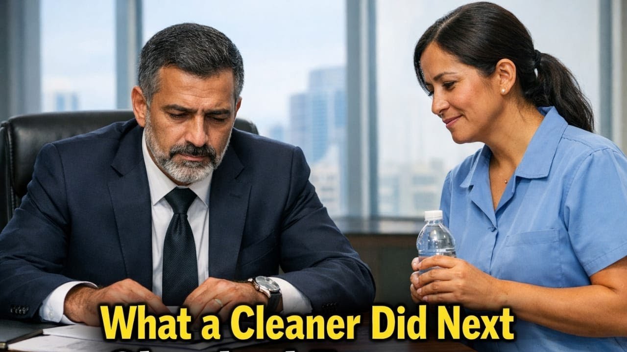 An Arab Sheikh Was Struggling at the Desk — What a Cleaner Did Next Surprised Everyone