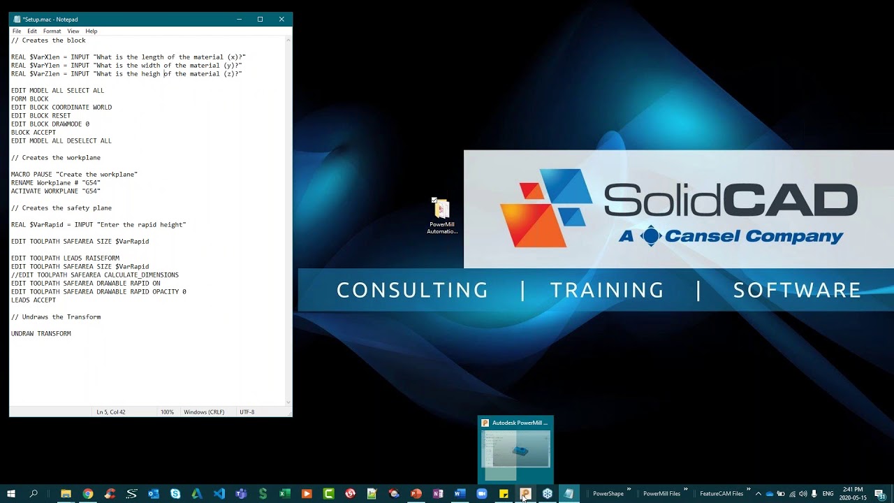 Introduction to Automation for PowerMill   II Part Series - Part 2