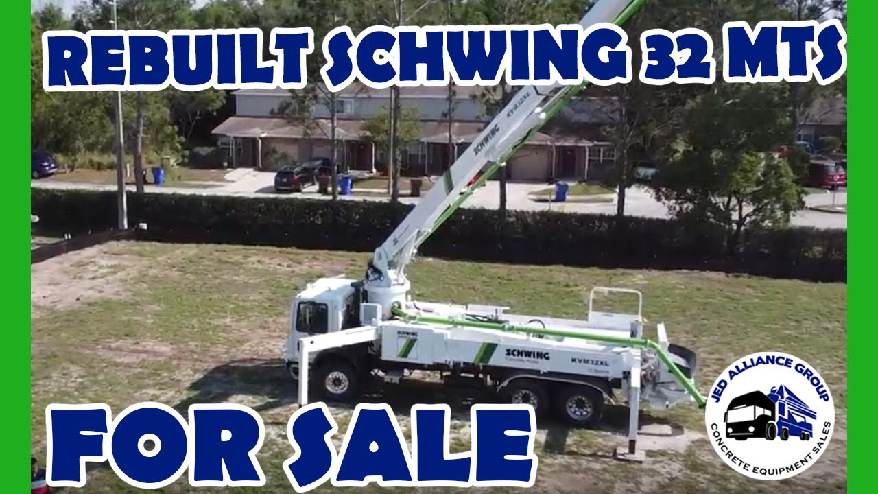 CONCRETE PUMP FOR SALE | REBUILT SCHWING 32 MTS | (WARRANTY)