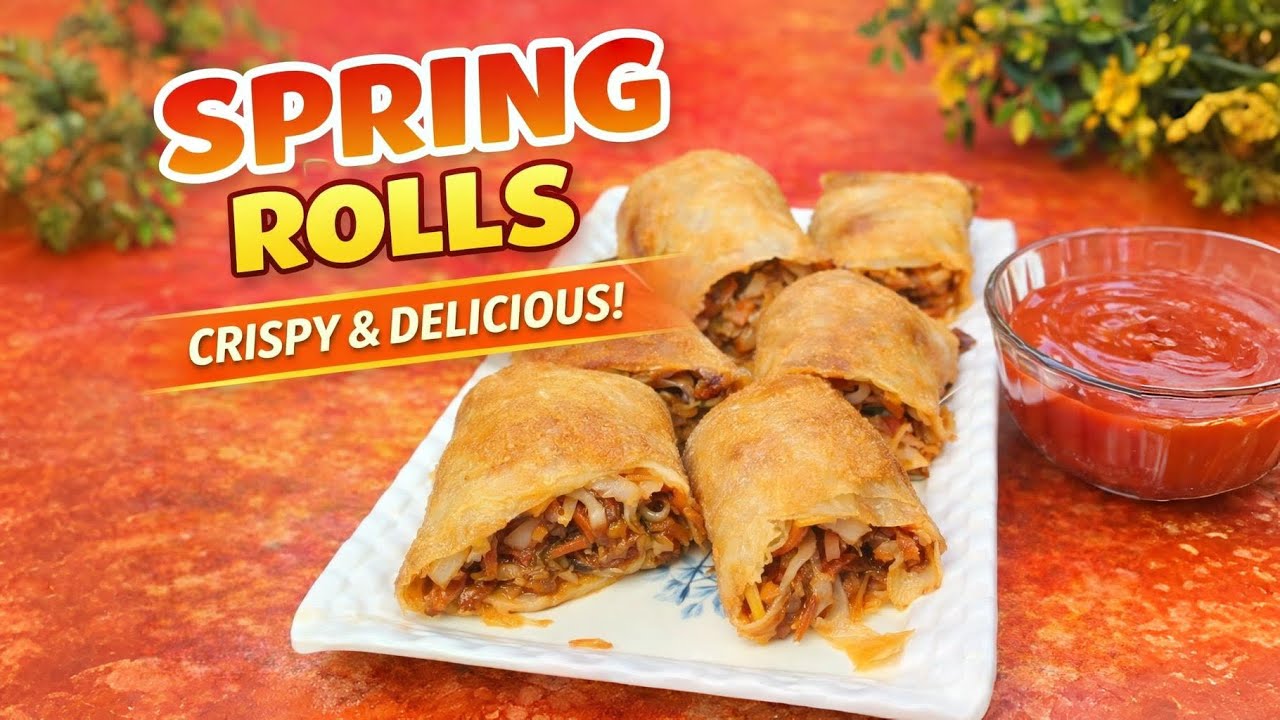Crispy Veg Spring Rolls at Home | Better Than Market Style!