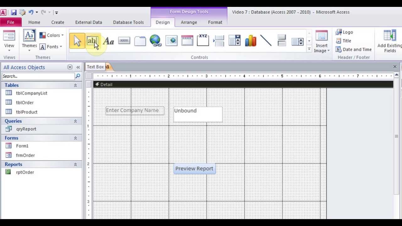 (Hindi) Microsoft Access pt 7 (Auto Complete & input box on form)